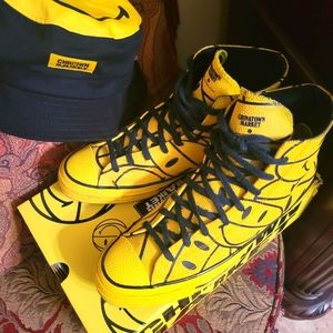 Converse Chuck +Chinatown Yellow/Blk Men Size 10.5